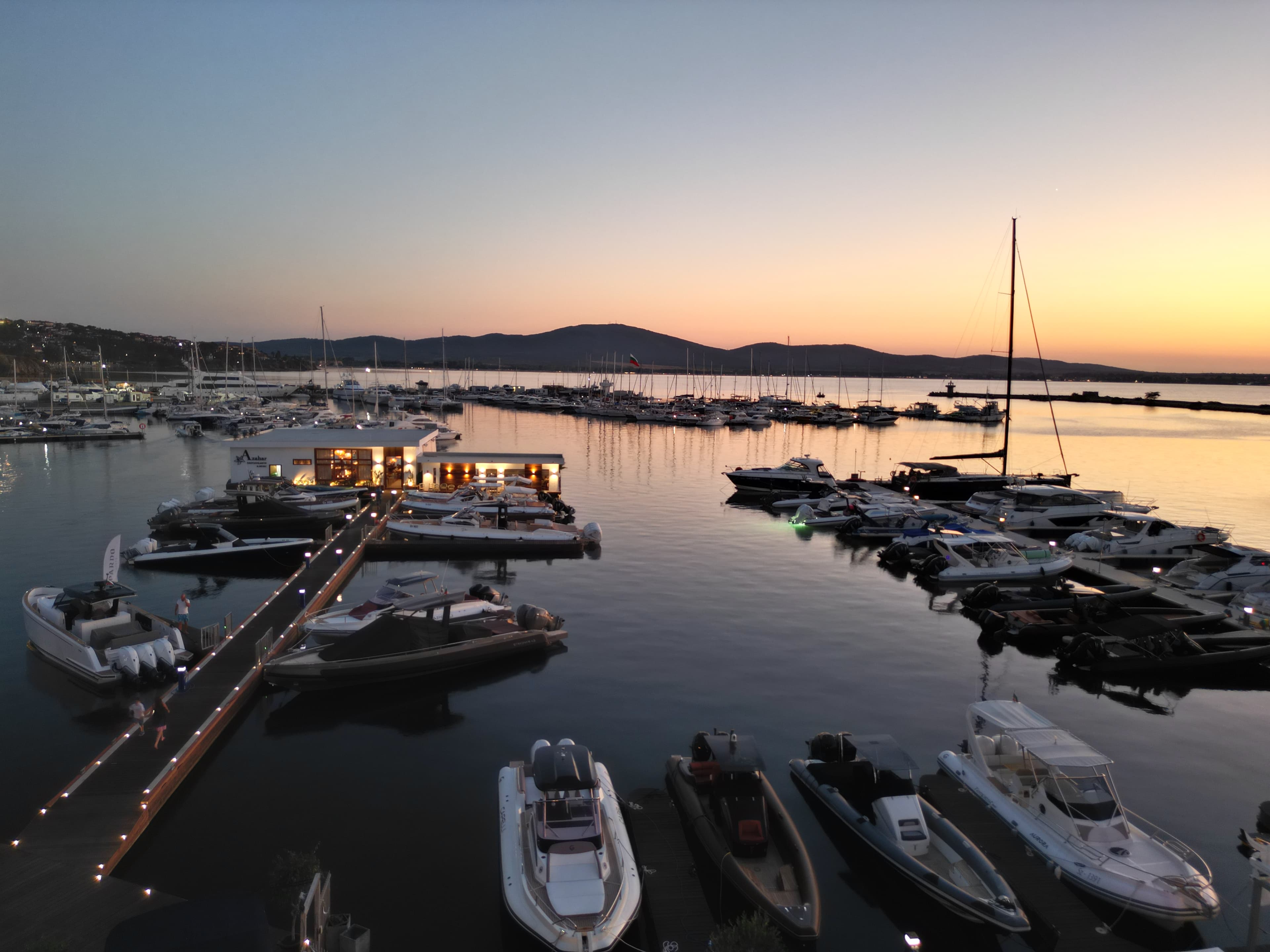 Marina Sozopol at sunset — Best Boats Only